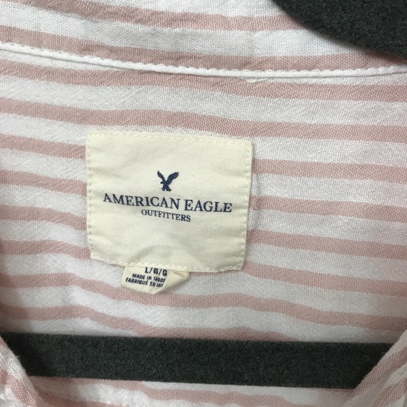 American Eagle Striped Button Up - Picture 3 of 6
